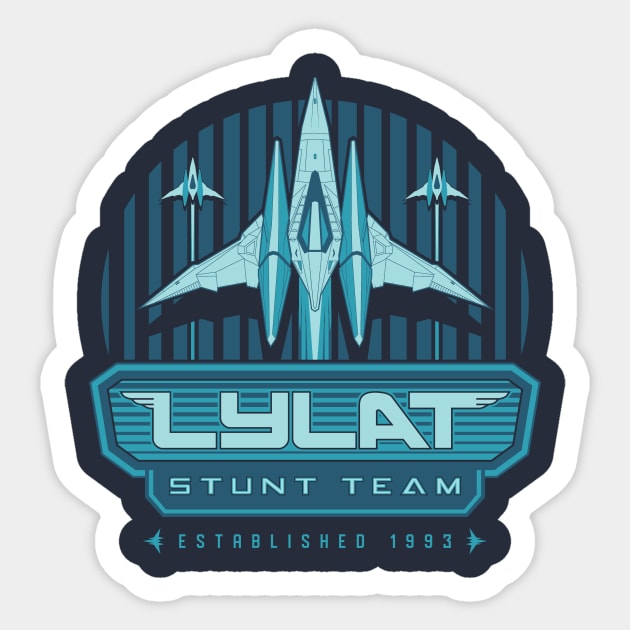 Lylat Stunt Team Sticker by DCLawrenceUK